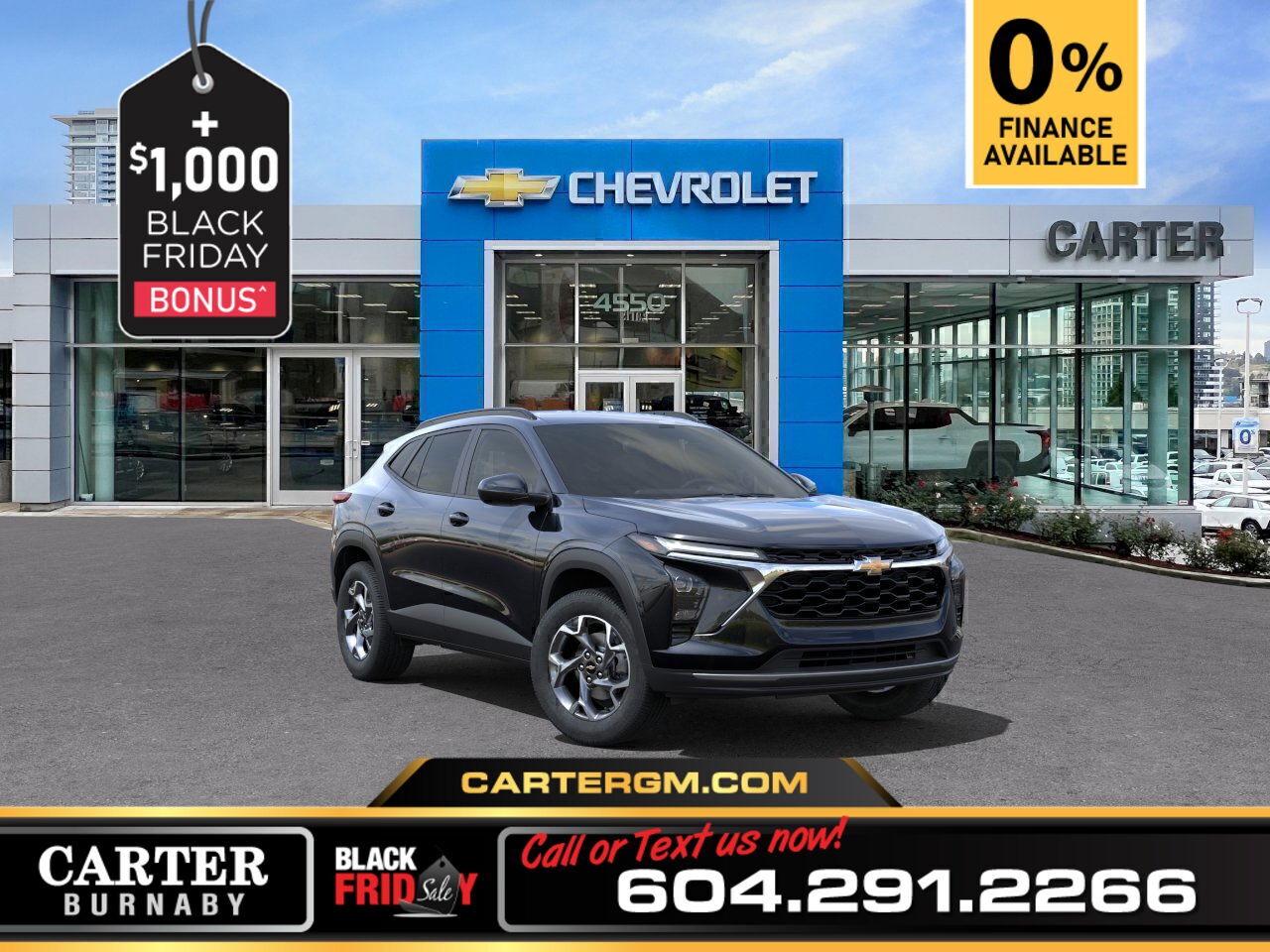 17" Gray-Painted Aluminum Wheels, 11" Diagonal Color HD Touchscreen, Remote Vehicle Start, Keyless Start, Heated Front Seats, Automatic Emergency Braking, Lane Keep Assist w/Lane Departure Warning, LED Headlamps, Heated Steering Wheel, Adaptive Cruise Control, Active Noise Cancellation & HD Rear Vision Camera. Test Drive Today!  WHY CARTER GM BURNABY?  - An unrivalled vehicle purchasing experience! - Exceeding our loyal customers expectations since 1963 - 4.5 Google star rating with 2,175+ customer reviews) - CarGurus Top-Rated Dealer 2025 Award - CarGurus Top Value Dealer 2025 Award - Vehicle trades welcome! Best price guaranteed! - We provide upfront pricing, zero hidden fees, and 100% transparency - Fast approvals and 99% acceptance rates (no matter your current credit status!) - Multilingual staff (many languages spoken) - Comfortable non-pressured environment with in-store television, WIFI and a childrens play area! - In-store restaurant: fresh daily menu        Were here to help you drive the vehicle you want, the vehicle you deserve! QUESTIONS? GREAT! WEVE GOT ANSWERS! To speak with a friendly vehicle specialist - CALL NOW! (Doc. Fee: $495.00 Dealer Code: D5505)