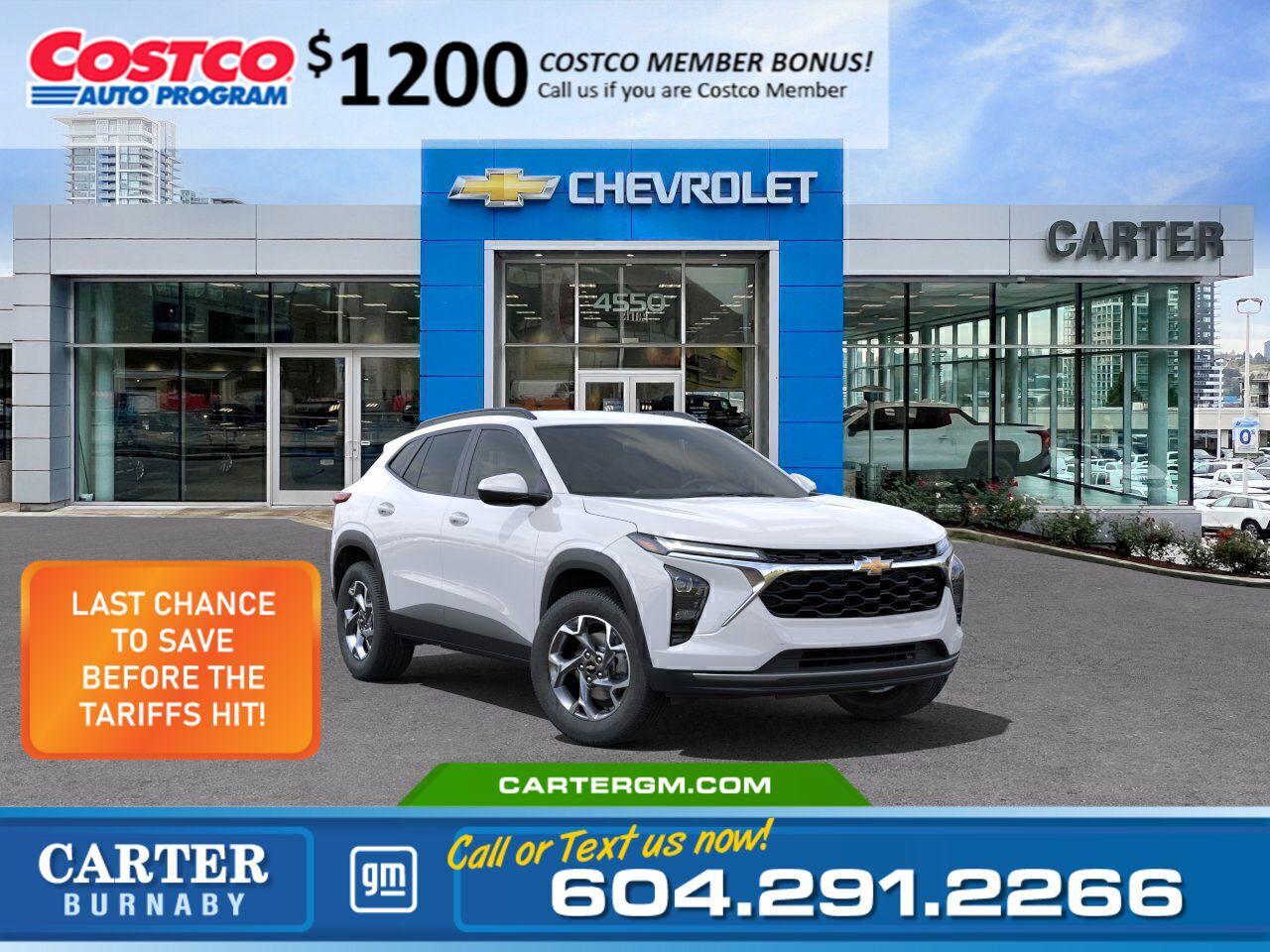 New 2025 Chevrolet Trax 1LT | Costco Members get $1,200 Discount for sale in Burnaby, BC