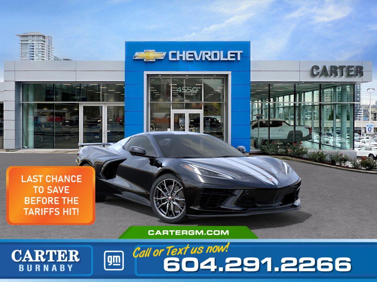 New 2025 Chevrolet Corvette 3LT | Perf Pkg/Alum Wheels/Limited Slip Diff for sale in Burnaby, BC
