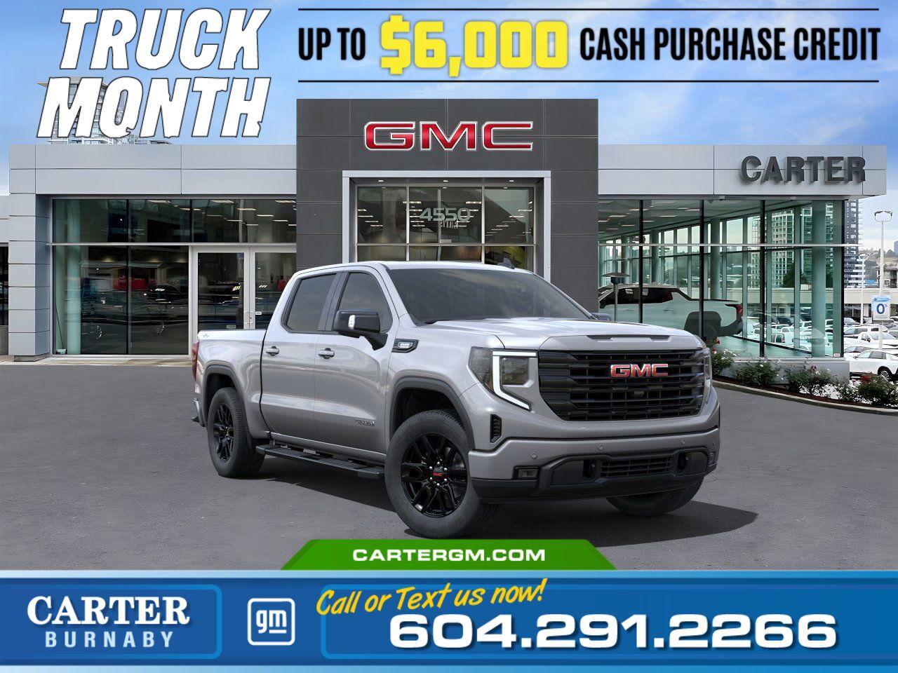 New 2025 GMC Sierra 1500 ELEVATION 4WD | X31 Off-Road Pkg/Alum Wheels for sale in Burnaby, BC