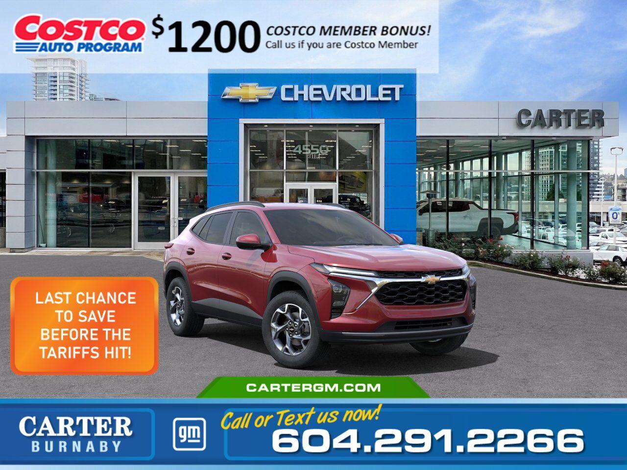 New 2025 Chevrolet Trax 1LT | Costco Members get $1,200 Discount for sale in Burnaby, BC