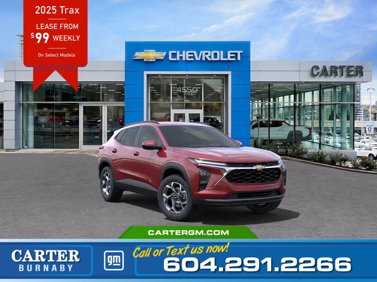New 2025 Chevrolet Trax LT | Lease from $99 per week! for sale in Burnaby, BC