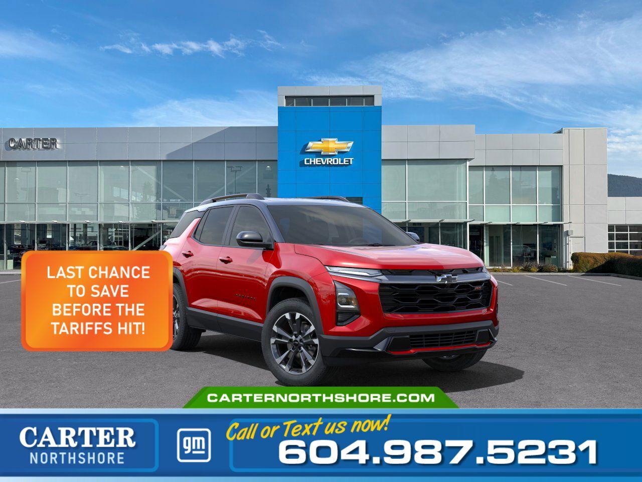 New 2025 Chevrolet Equinox AWD RS PKG for sale in North Vancouver, BC