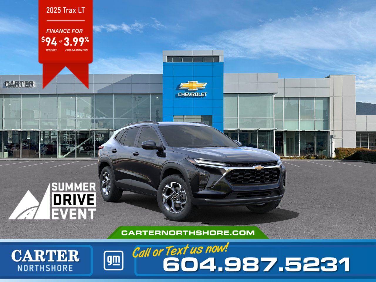 New 2025 Chevrolet Trax FWD LT | Heated Seats/Alum Wheels/Spoiler for sale in North Vancouver, BC