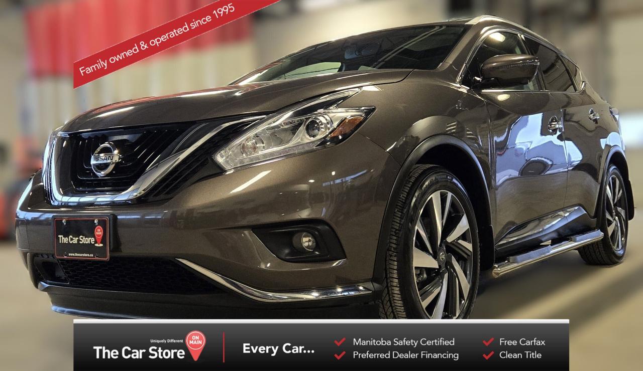 Used 2017 Nissan Murano Platinum AWD/Leather/Sunroof/No Accidents for sale in Winnipeg, MB