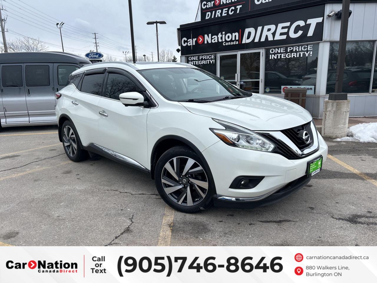 Used 2017 Nissan Murano PLATINUM | AWD | LEATHER | PANO ROOF | NAV for sale in Burlington, ON