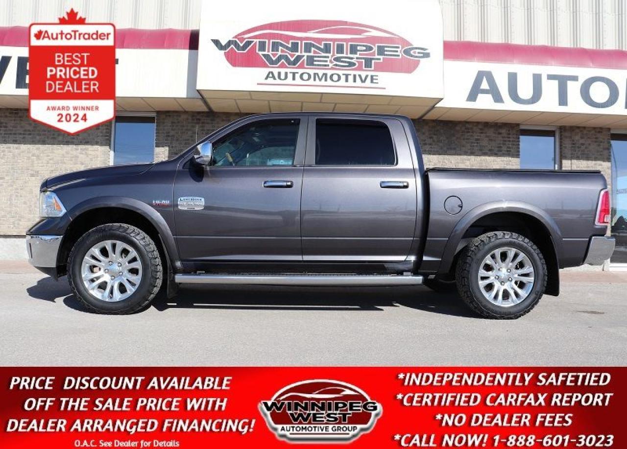 Used 2017 Dodge Ram 1500 LONGHORN CREW 5.7L HEMI 4X4, LOADED, CLEAN & SHARP for sale in Headingley, MB