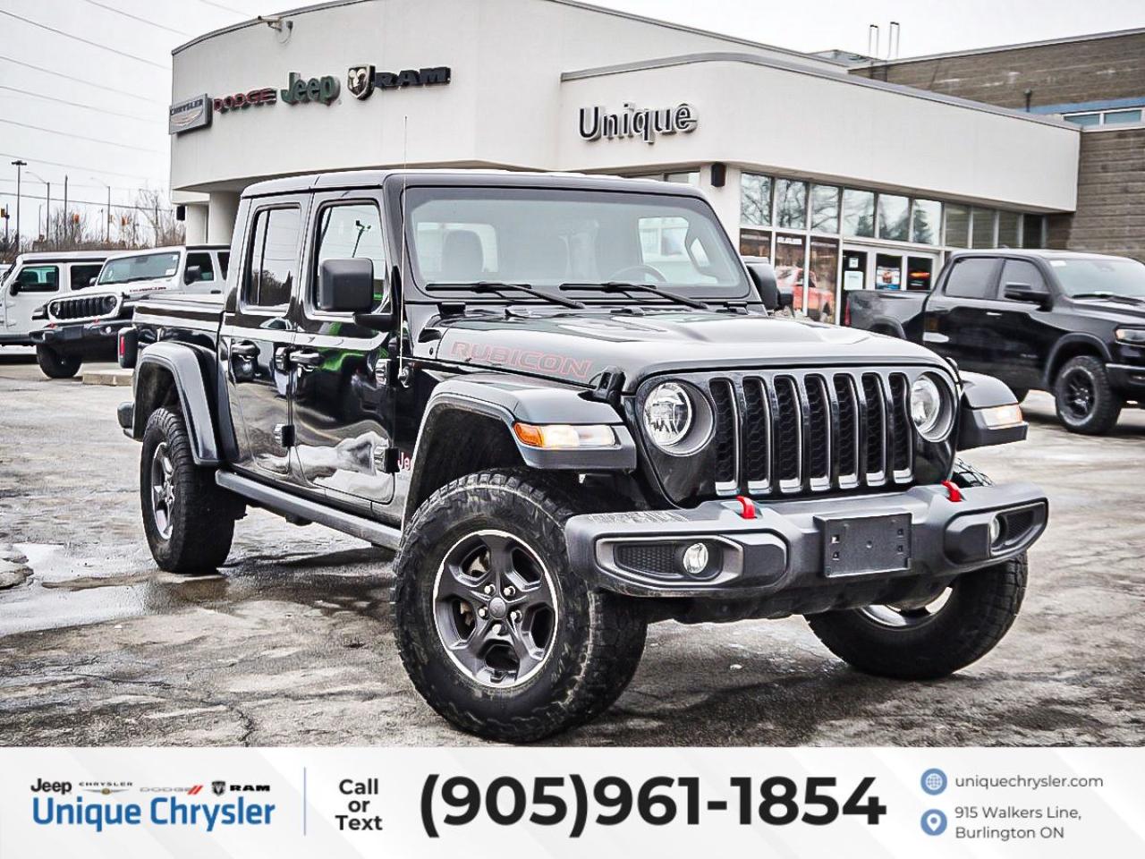 Used 2021 Jeep Gladiator Rubicon 4x4| LEATHER| TONNEAU COVER| for sale in Burlington, ON