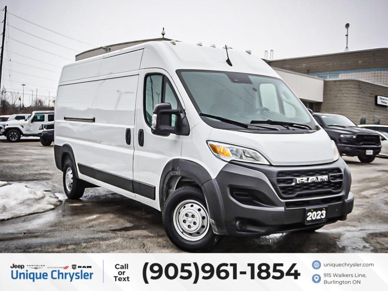 Used 2023 RAM Cargo Van ProMaster 2500 High Roof 159 WB| BACK UP CAM| HEATED SEAT| for sale in Burlington, ON