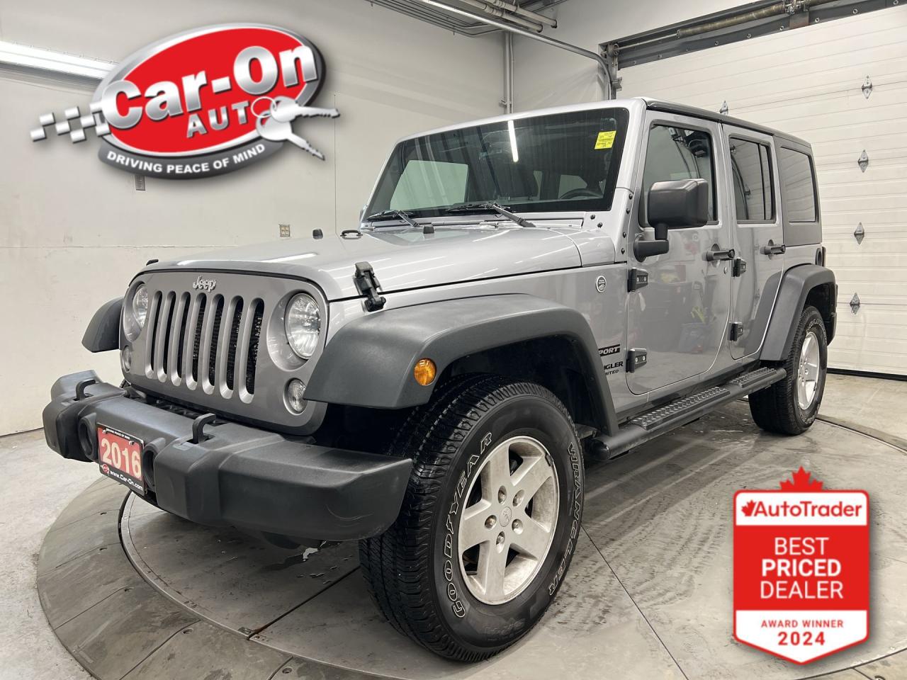 Used 2016 Jeep Wrangler Unlimited 4x4 | HARD & SOFT TOP | BLUETOOTH | A/C |AUTOMATIC for sale in Ottawa, ON