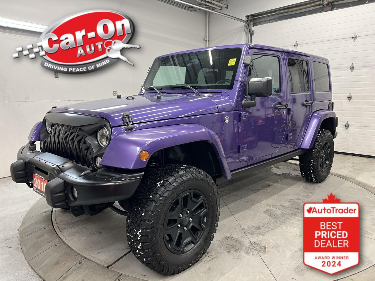 Used 2016 Jeep Wrangler Unlimited SAHARA BACKCOUNTRY 4x4| HARD TOP | LEATHER | RARE! for sale in Ottawa, ON