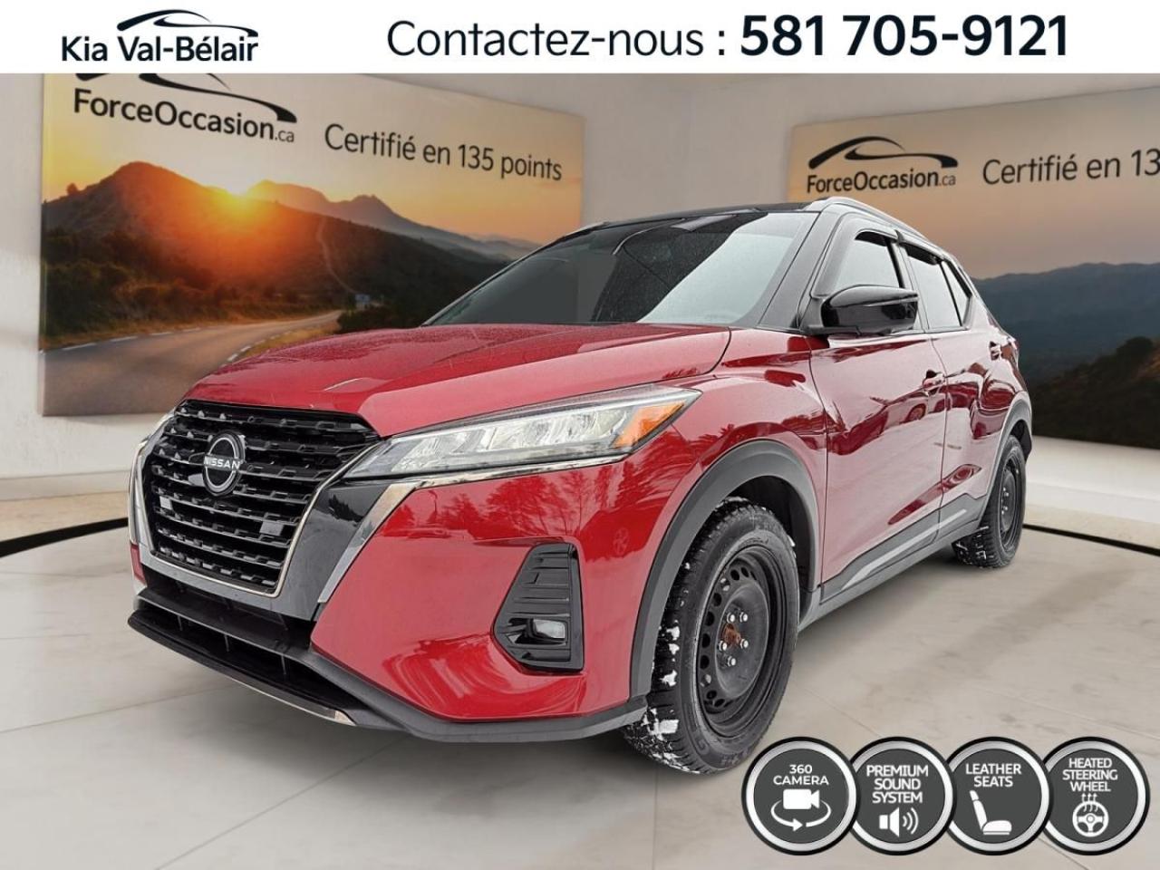 Used 2022 Nissan Kicks SR *BOSE *CAMÉRA 360 *CARPLAY *SIÈGE/VOLANT CHAUFF for sale in Québec, QC