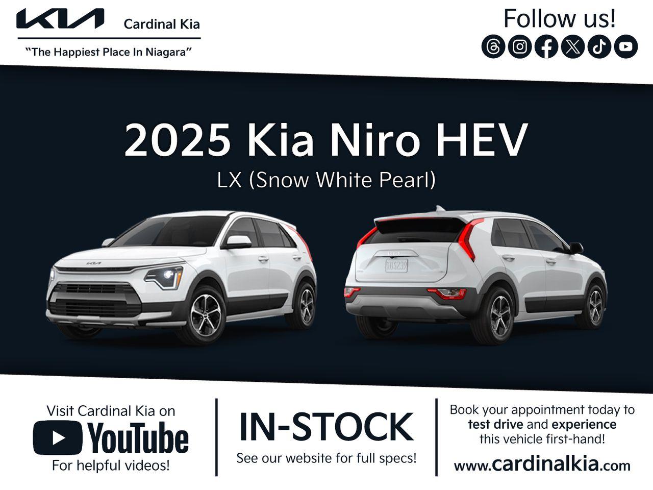 New 2025 Kia NIRO HEV LX for sale in Niagara Falls, ON