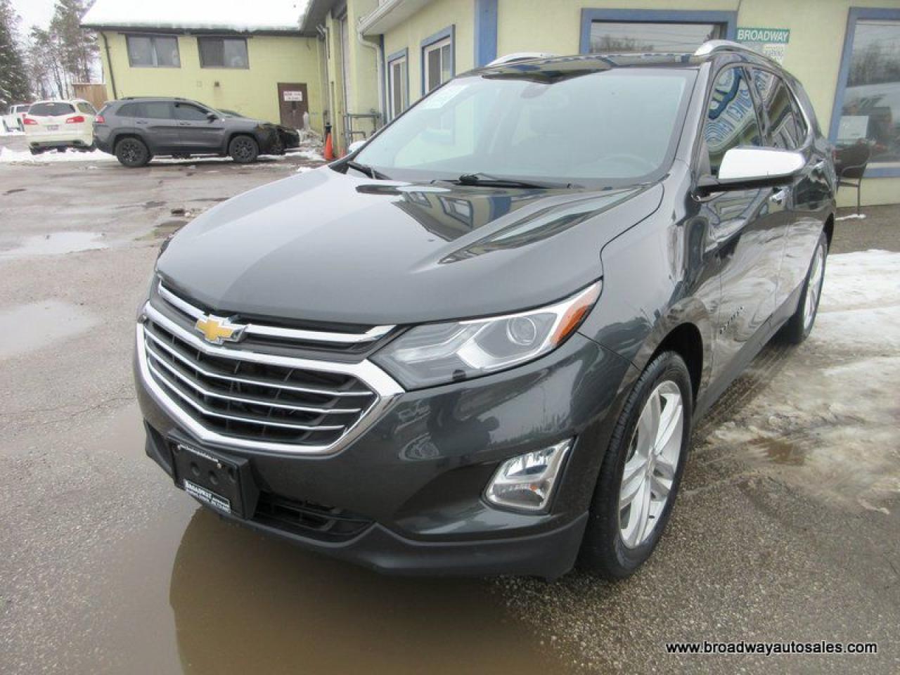 Used 2018 Chevrolet Equinox ALL-WHEEL DRIVE PREMIER-MODEL 5 PASSENGER 1.5L - TURBO.. NAVIGATION.. LEATHER.. HEATED SEATS & WHEEL.. POWER TAILGATE.. BACK-UP CAMERA.. for sale in Bradford, ON