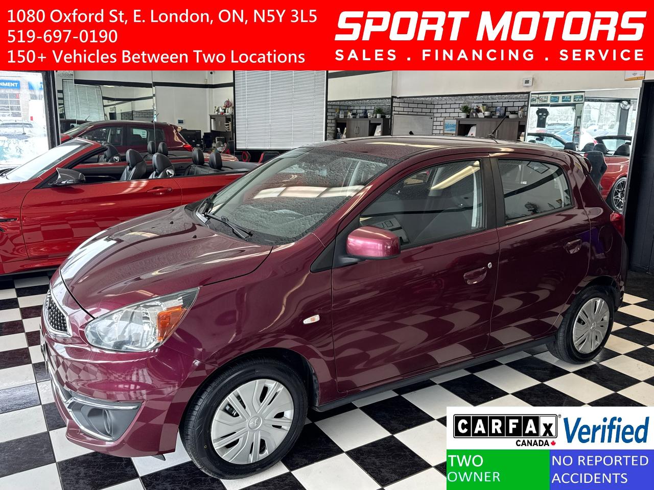 Used 2019 Mitsubishi Mirage ES Limited+ApplePaly+New Tires+Camera+A/C for sale in London, ON