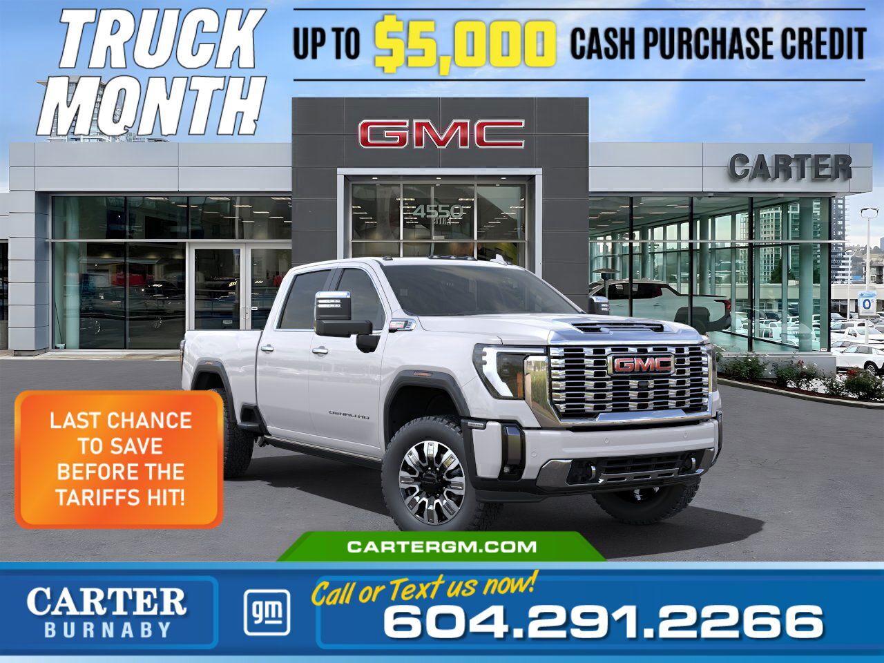 New 2025 GMC Sierra 3500 HD DENALI 4WD | Alum Wheels/Sunroof/Adpt Cruise for sale in Burnaby, BC