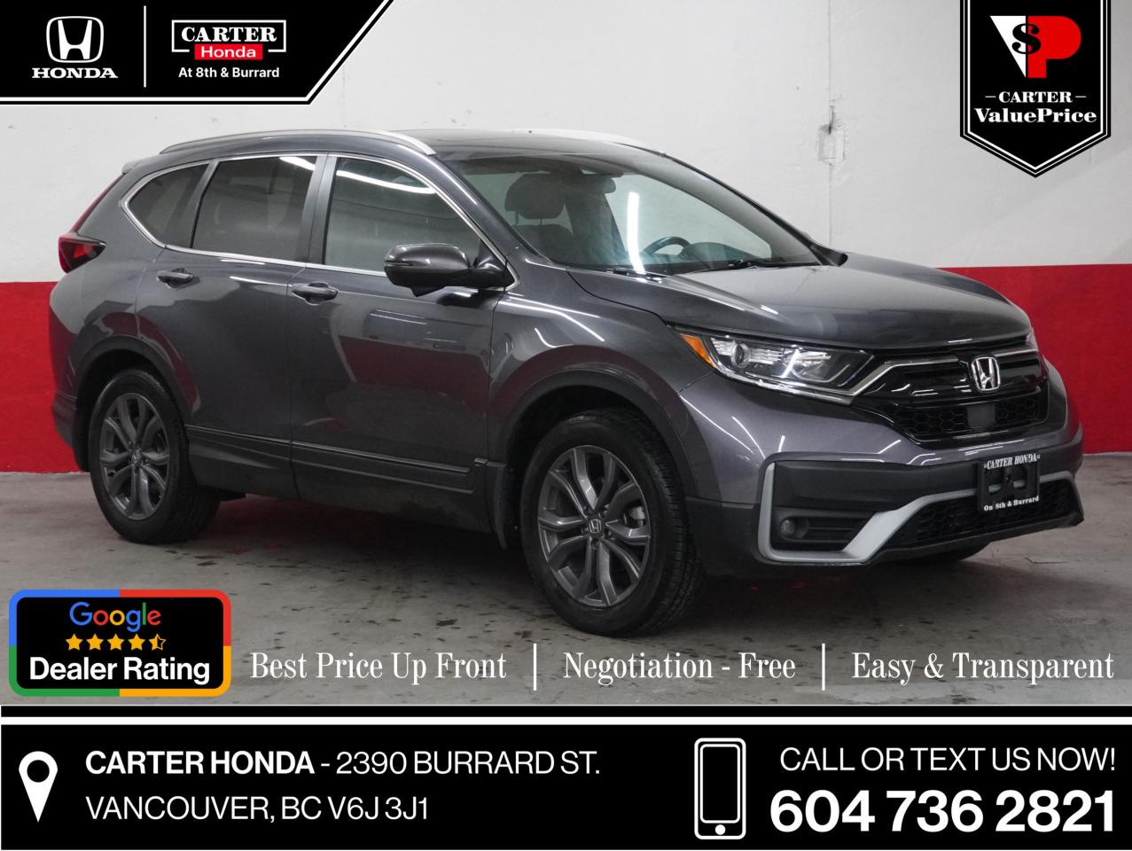 Used 2020 Honda CR-V SPORT NO ACCIDENTS ALL SERVICE AT DEALER for sale in Vancouver, BC