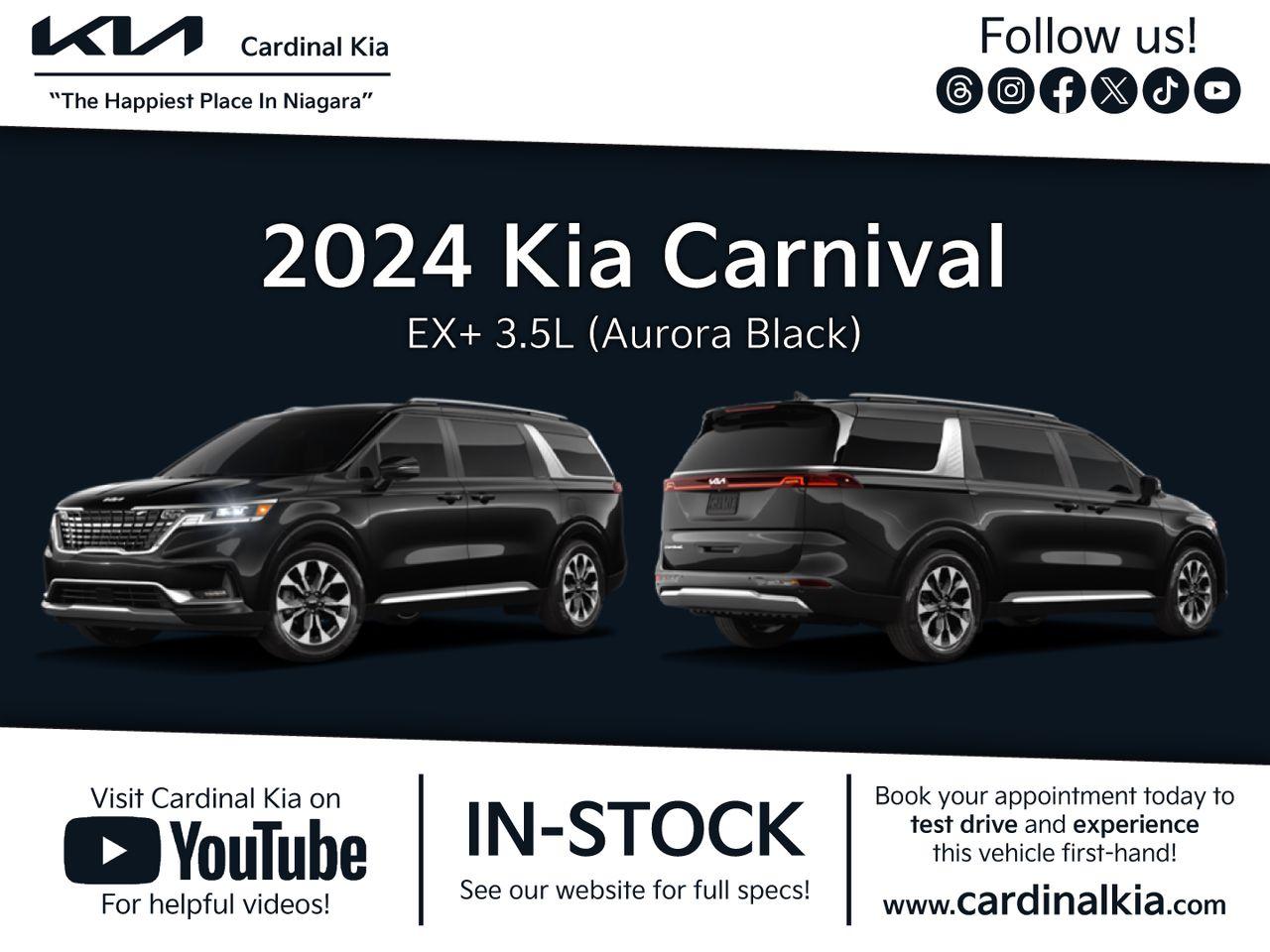 New 2024 Kia Carnival EX+ for sale in Niagara Falls, ON