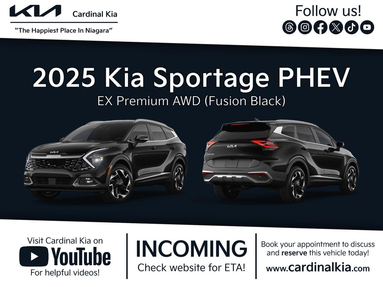 New 2025 Kia Sportage PHEV EX PREMIUM for sale in Niagara Falls, ON