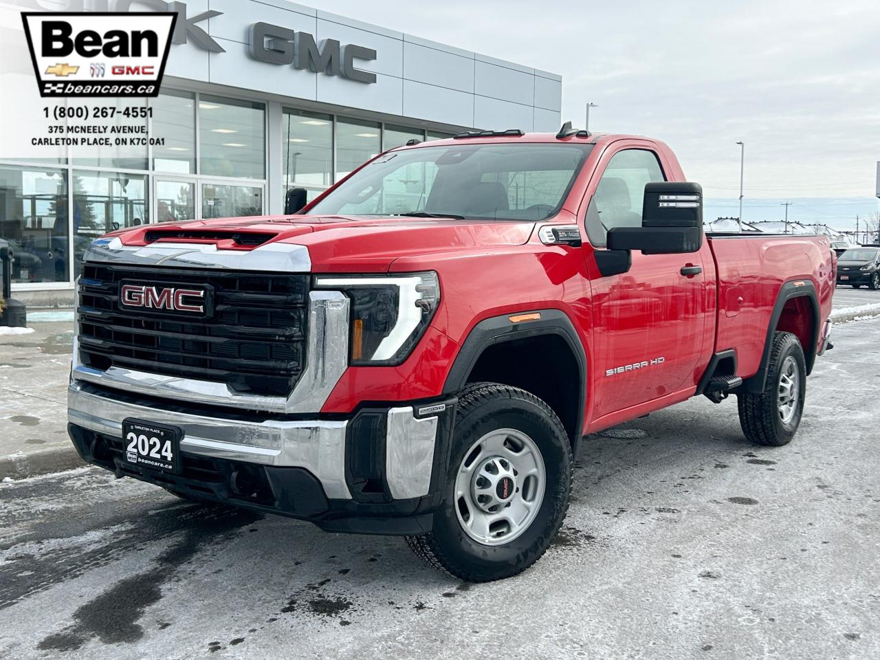 New 2024 GMC Sierra 2500 HD Pro 6.6L V8 WITH REMOTE ENTRY, HITCH GUIDANCE, HD REAR VISION CAMERA, APPLE CARPLAY AND ANDROID AUTO for sale in Carleton Place, ON