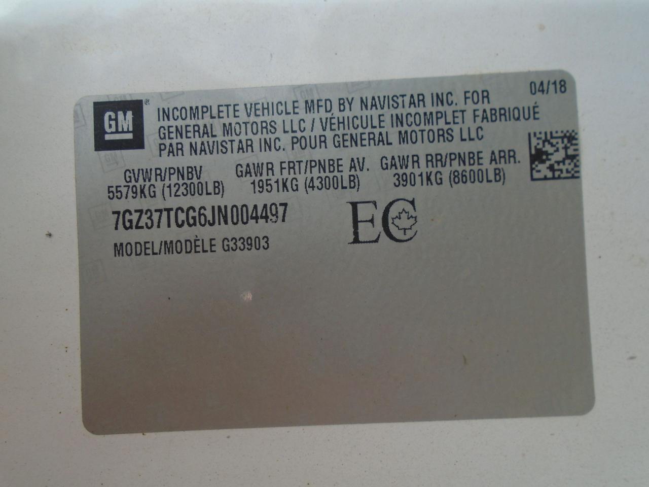 2018 GMC Savana 3500 Van 177WB, 16 FT - Photo #25