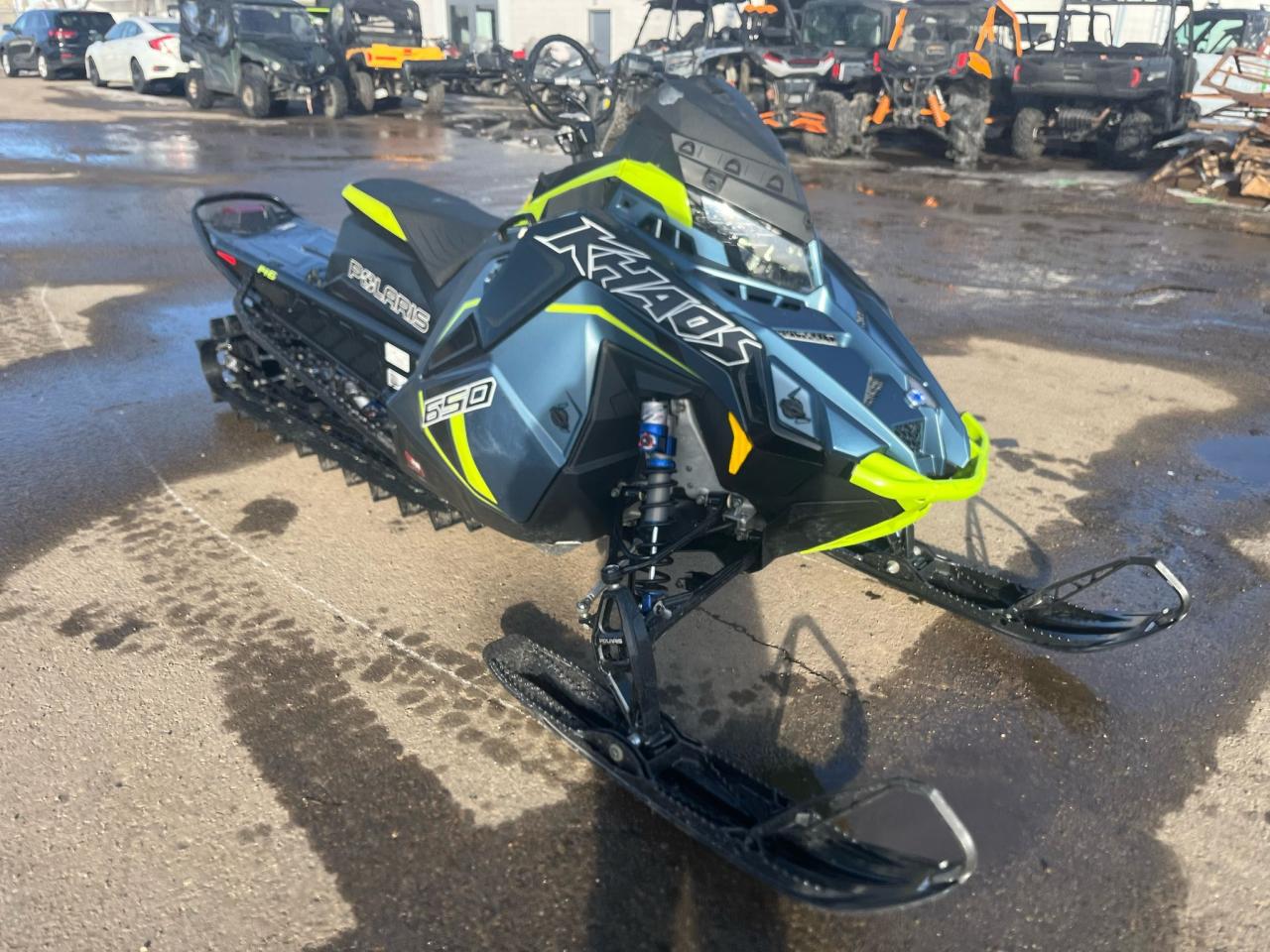 2023 Polaris 650 RMK Khaos Slash 146 $88 B/W - Photo #2