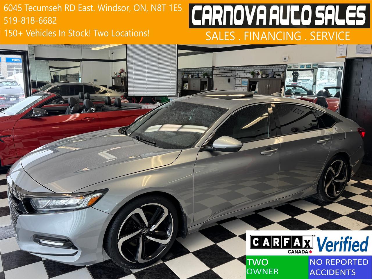 2018 Honda Accord SPORT 1.5T+New Tires+Roof+Lane Keep+CLEAN CARFAX Photo