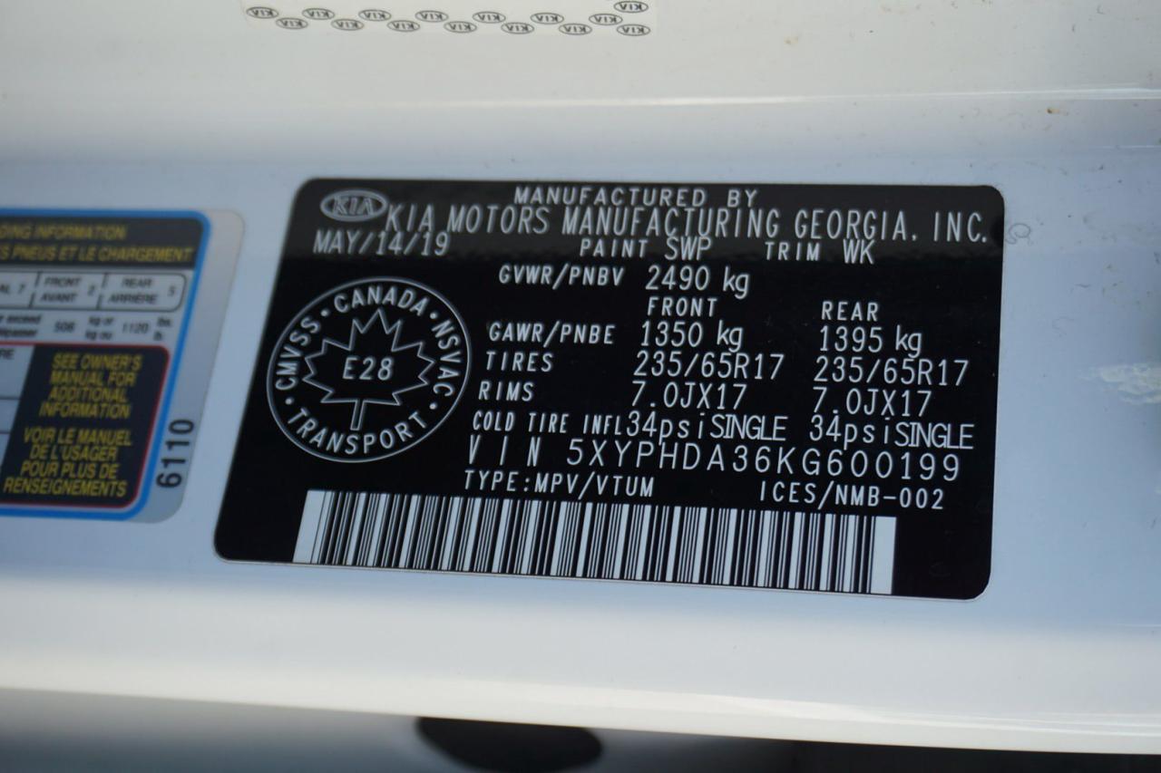 2019 Kia Sorento 2.4L EX AWD CERTIFIED *7 SEATS*FREE ACCIDENT* CAMERA HEATED SEAT & STEERING - Photo #43