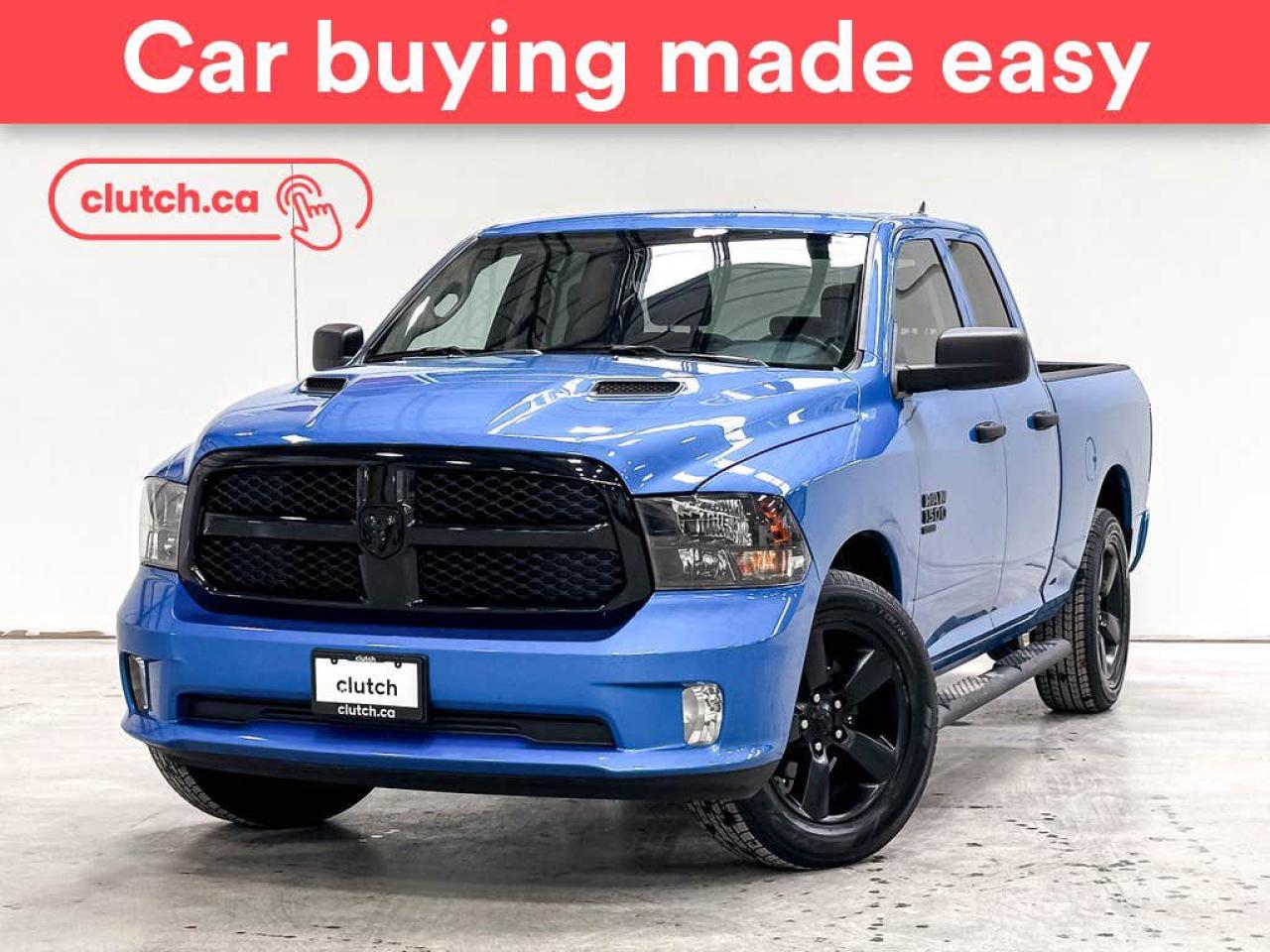 NO ACCIDENTS / CLEAN CARFAX / 1 OWNER / Aux Outlet                        , Sos Call Support    , Auto Dimming Rearview Mirror     and more!<br> <br>Clutch is the largest online used car retailer in Canada, delivering a seamless, hassle-free car-buying experience to drivers everywhere. Shop hundreds of used cars online, get the right one delivered to your door, and enjoy peace of mind with our optional 10-Day Money-Back Guarantee. How sweet is that? To learn more, visit clutch.ca.<br> <br>The top features for this 2021 Ram 1500 Classic include:<br> <br>USB Port<br>Aux Outlet<br>Sos Call Support<br>Auto Dimming Rearview Mirror<br>Touchscreen Display<br>Heated Front Seats<br>Dual Zone A/C<br>12V Outlet<br>Heated Steering Wheel<br>Hill Start Assist<br>Keyless Entry<br>Power & Heated Side Mirrors<br>Remote Engine Start<br>Cruise Control<br>Bluetooth<br>Steering Wheel Mounted Controls<br>Auto Headlights<br>Power Driver Seat<br>Rearview Camera<br>Apple CarPlay & Android Auto<br> <br>Seamless home delivery - Delivery to your door in a matter of days. Available on select packages.<br> <br>Try it out for 10 days - If you do not like it, we will take it back. Available on select packages. <br> <br>Quality assured - All cars go through our rigorous 210-point inspection and reconditioning process.<br> <br>Peace of mind - Optional 3-month Standard Warranty, with additional warranty options available.<br> <br>Haggle-free - No haggling or hard sells.<br> <br>100% Transparency - Full inspection reports on every car, including high-res photography and a free Carfax report.<br> <br>Listed price is for cash purchase only and does not include taxes, Shipping Fees (if applicable), Delivery Fees (if applicable), government licensing fees. 10-day Money Back Guarantee, 3-month Standard Warranty, and home delivery are available with select packages.<br> <br>Previous Provincial Registrations:<br>Ontario<br> <br>Stock # 45027