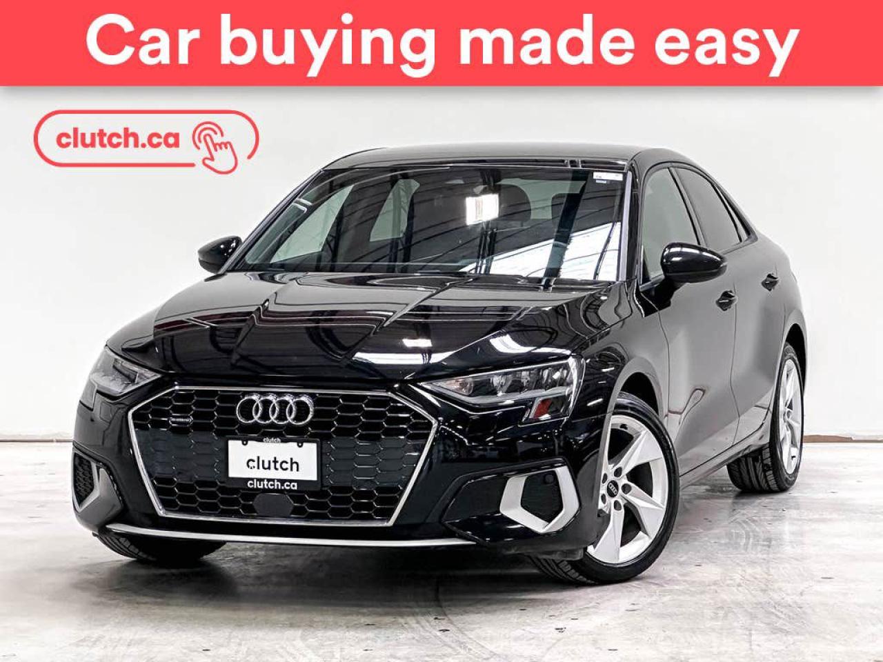 Used 2022 Audi A3 Komfort AWD w/ Apple CarPlay, Heated Front Seats, Rearview Cam for sale in Toronto, ON