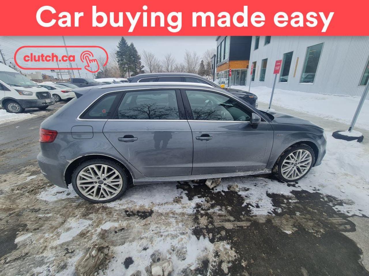 Used 2017 Audi A3 e-tron Progressiv w/ Heated Front Seats, Rearview Cam, Cruise Control for sale in Toronto, ON