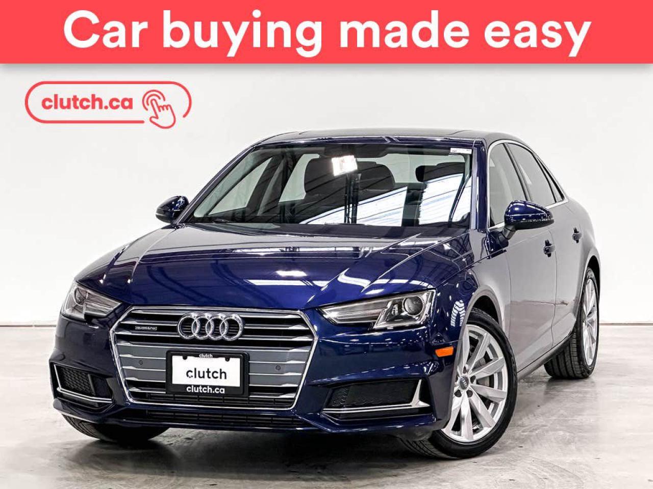 Used 2019 Audi A4 Komfort AWD w/ Apple CarPlay, Heated Steering Wheel, Heated Front Seats for sale in Toronto, ON