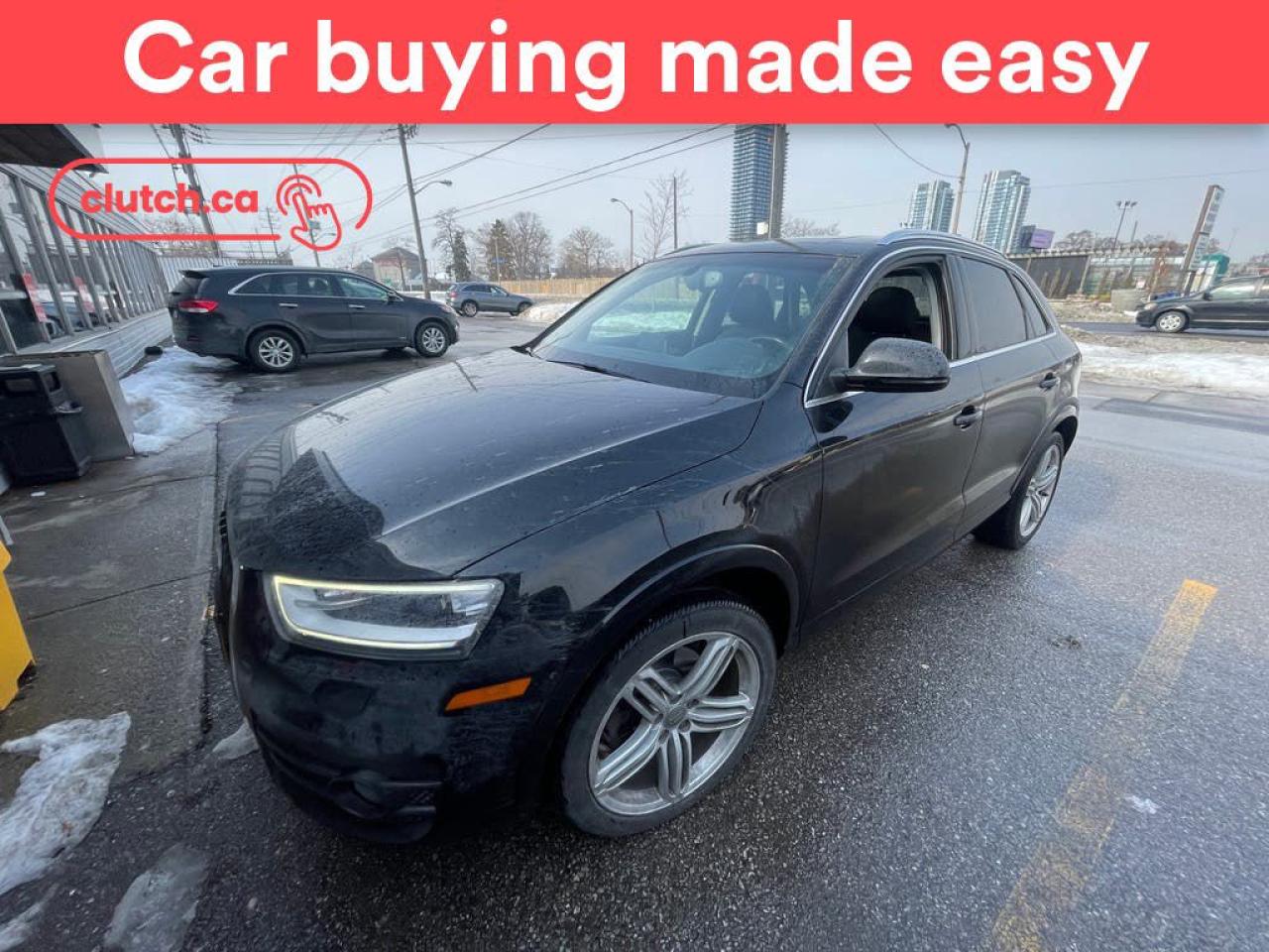 Used 2015 Audi Q3 Progressiv w/ Heater Front Seats, Power Moonroof, Dual Zone A/C for sale in Toronto, ON