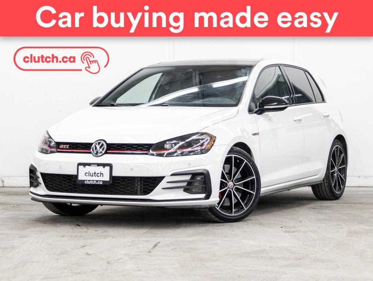 Used 2021 Volkswagen Golf GTI Autobahn w/ Apple CarPlay & Android Auto, Heated Seats, Nav for sale in Toronto, ON