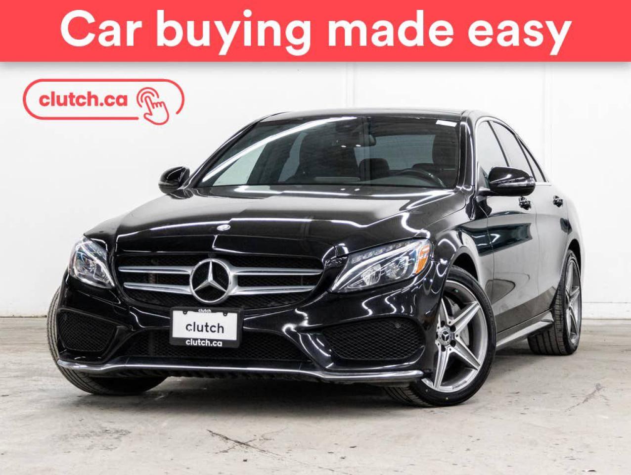 Used 2017 Mercedes-Benz C-Class C 300 4Matic AWD w/ Heated Front Seats, Dual Panel Moonroof, Nav for sale in Toronto, ON