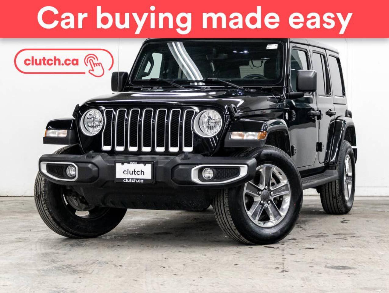 Used 2022 Jeep Wrangler Unlimited Sahara 4WD w/ Apple CarPlay & Android Auto, Rearview Cam, Nav for sale in Toronto, ON