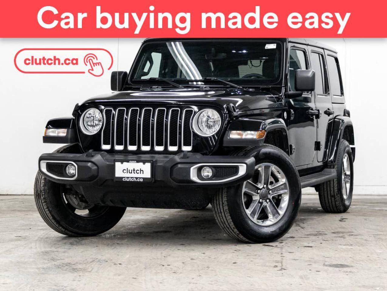 Used 2022 Jeep Wrangler Unlimited Sahara 4WD w/ Apple CarPlay & Android Auto, Rearview Cam, Nav for sale in Toronto, ON