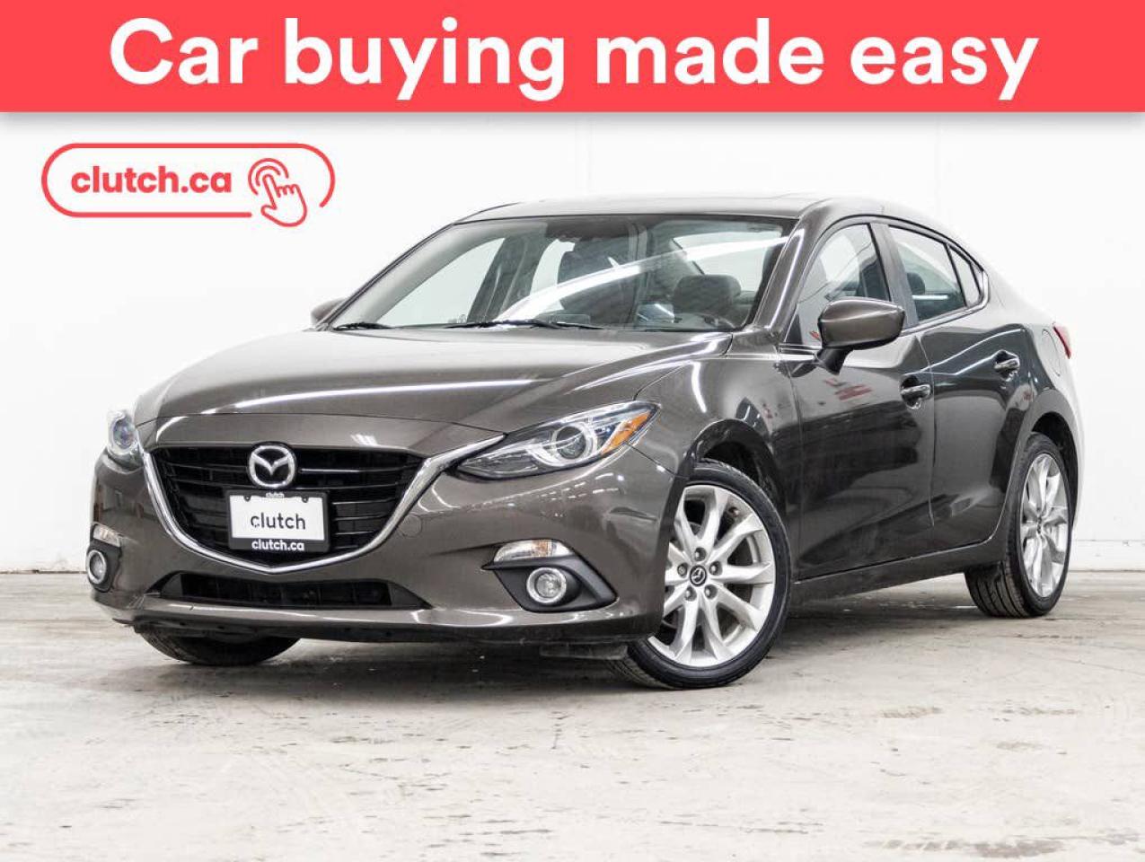 Used 2016 Mazda MAZDA3 GT w/ Luxury Pkg w/ Apple CarPlay & Android Auto, Power Moonroof, Nav for sale in Toronto, ON