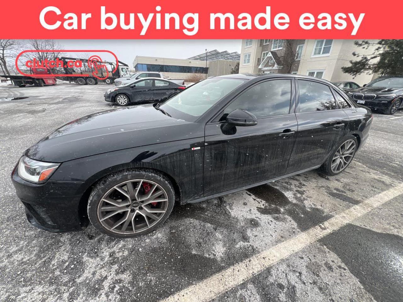 Used 2022 Audi A4 Progressiv AWD w/ Apple CarPlay & Android Auto, Power Moonroof, Nav for sale in Toronto, ON