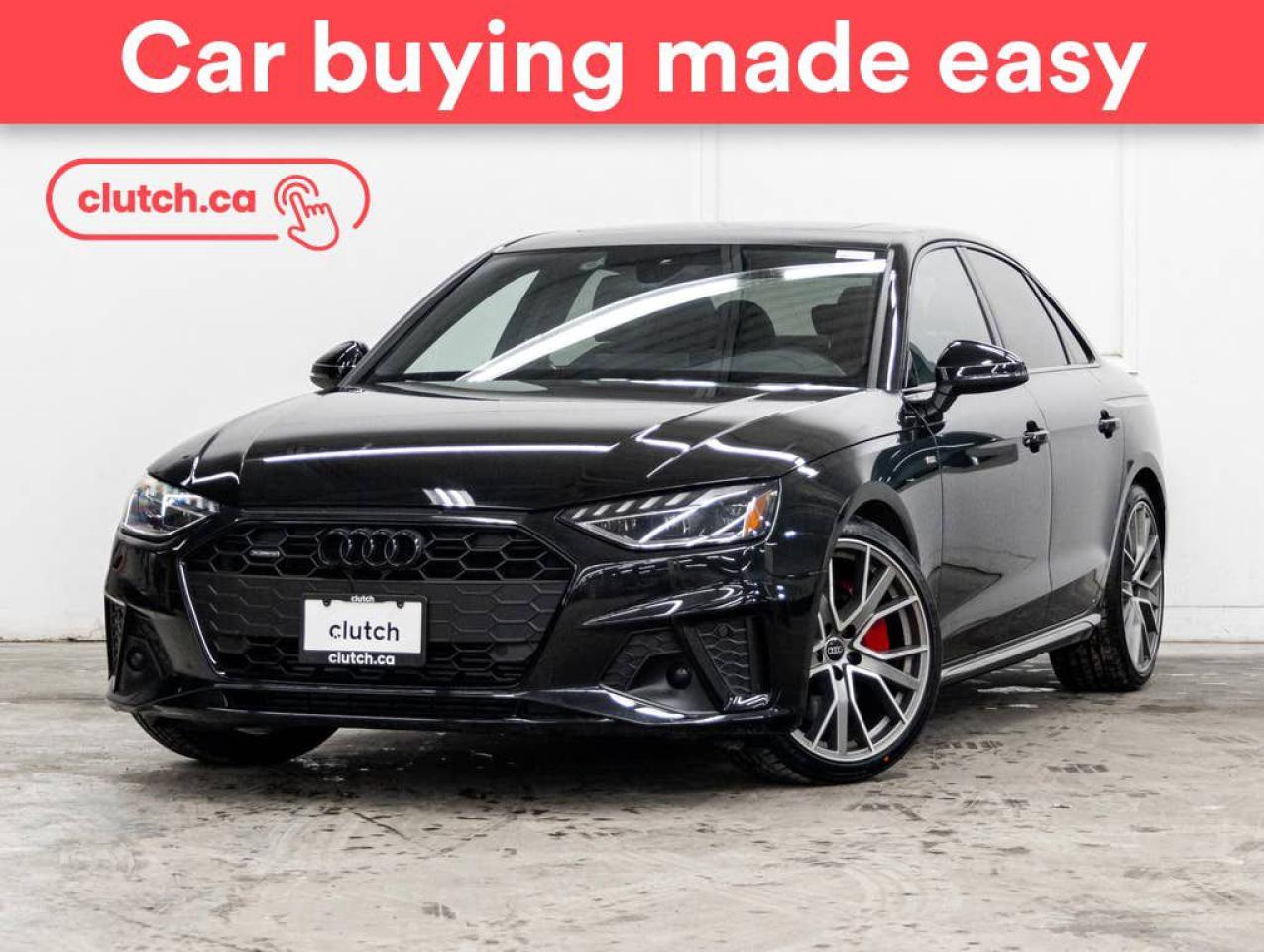 Used 2022 Audi A4 Progressiv AWD w/ Apple CarPlay & Android Auto, Power Moonroof, Nav for sale in Toronto, ON