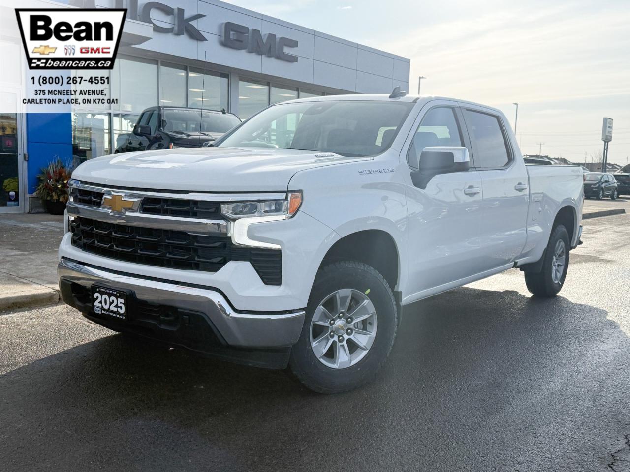 New 2025 Chevrolet Silverado 1500 LT 2.7L 4 CYL WITH REMOTE START/ENTRY, HEATED SEATS, HEATED STEERING WHEEL, CRUISE CONTROL, HD REAR VISION CAMERA, BACK UP ALARM, APPLE CARPLAY AND ANDROID AUTO for sale in Carleton Place, ON