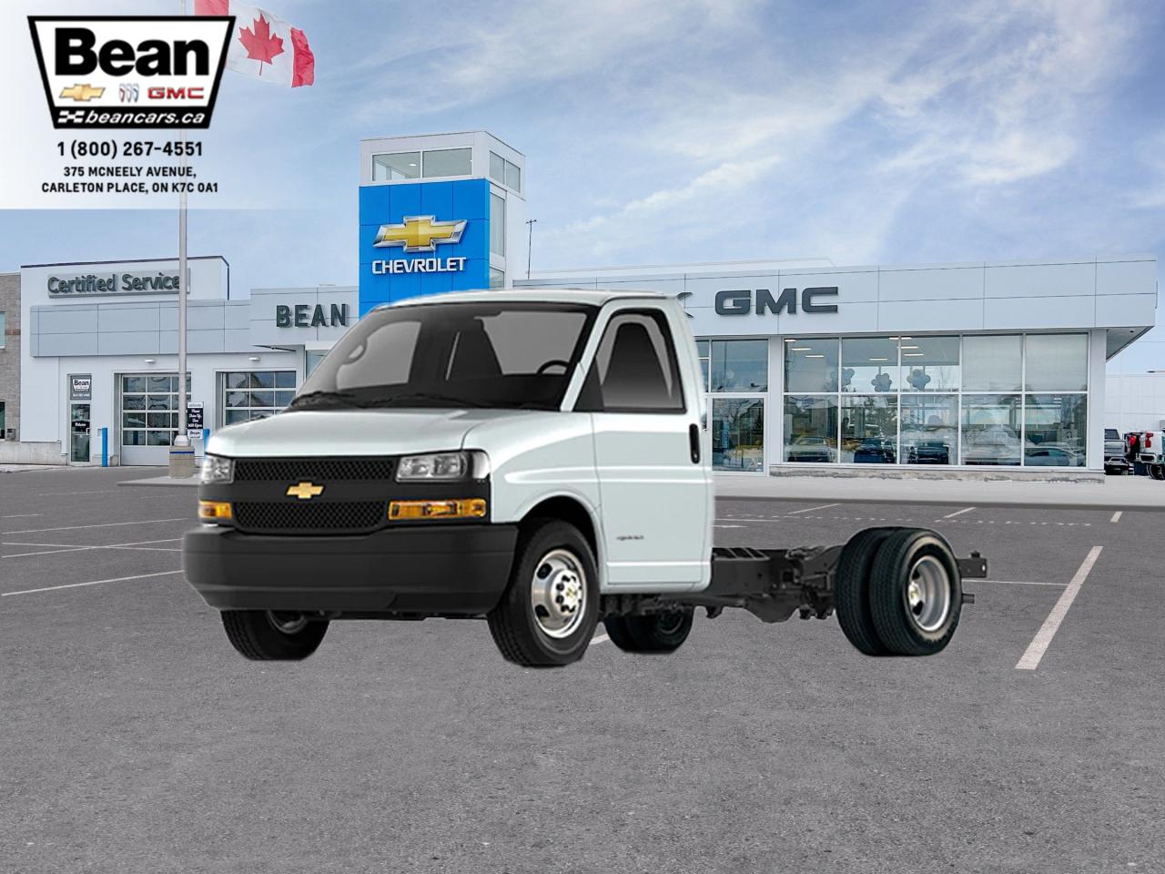 New 2024 Chevrolet Express Cutaway Work Van 6.6L V8, CLOTH SEATS, AIR CONDITIONING, CRUISE CONTROL, MP3 PLAYER for sale in Carleton Place, ON