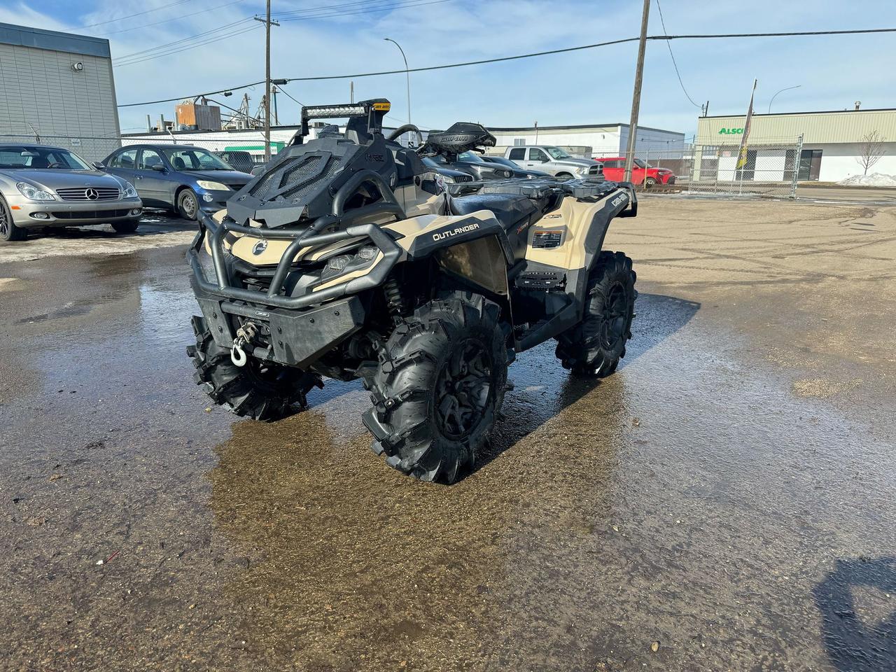 <div><div><div><div><p>The 2023 Can-Am Outlander 1000 XMR is the ultimate mud-ready ATV, built for riders who demand power, durability, and unmatched off-road capability. With its 976cc Rotax V-Twin engine delivering a massive 91 horsepower, this beast is designed to conquer the deepest mud pits and toughest trails with ease.</p><p>&nbsp;</p><p>Engineered for extreme terrain, the Outlander 1000 XMR comes equipped with factory-installed snorkels, a relocated radiator, and Can-Am&rsquo;s Smart-Lok front differential with mud-specific tuning&mdash;ensuring superior traction when the conditions get rough. The 30-inch ITP Cryptid tires on 14-inch cast-aluminum wheels provide exceptional grip and flotation, giving you the confidence to push through even the most challenging obstacles.</p><p>&nbsp;</p><p>Featuring 13.5 inches of ground clearance, arched A-arms, and a heavy-duty suspension system, this ATV is built to handle deep ruts, uneven trails, and unpredictable terrain. A 3,500-lb factory-installed winch ensures you&rsquo;re always prepared, whether youre pulling yourself out of a tough spot or helping a buddy along the way.</p><p>&nbsp;</p><p>Whether youre dominating the mud or hitting the trails, the 2023 Can-Am Outlander 1000 XMR delivers unstoppable performance.</p><p>&nbsp;</p><p>Ready to experience the power? Contact us today to learn more, explore financing options, and take advantage of fast nationwide delivery!</p></div></div></div></div>