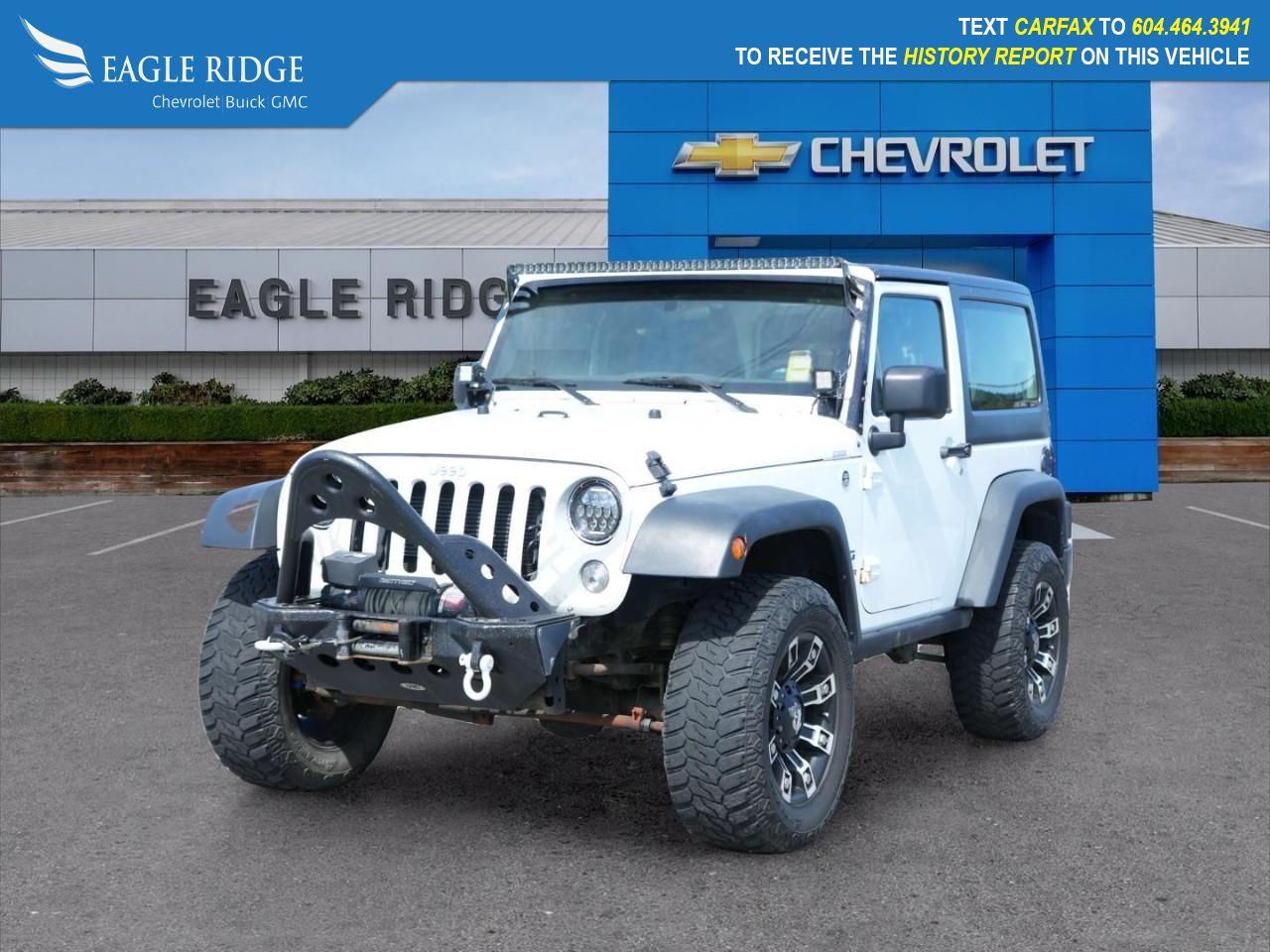 Used 2015 Jeep Wrangler Sport Passenger vanity mirror, Quick Order Package 24B, Sunrider Soft Top, Tachometer, Tilt steering wheel, Tire Pressure Monitoring Display, Trip computer for sale in Coquitlam, BC