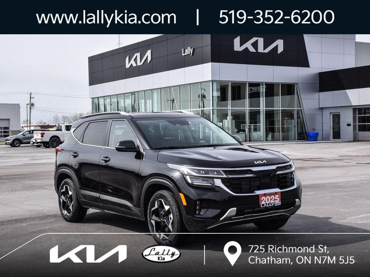 New 2025 Kia Seltos EX Premium AWD | PANORAMIC SUNROOF WITH POWER TILT AND SLIDE | 10.25-INCH TOUCHSCREEN INFOTAINMENT SYSTEM | NAVIGATION | APPLE CARPLAY, AND ANDROID AUTO | WIRELESS CHARGING PAD | PREMIUM SOFINO LEATHERETTE SEATS for sale in Chatham, ON