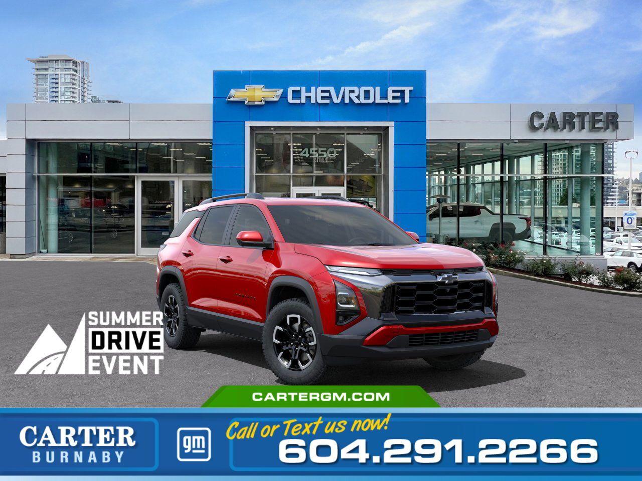 New 2025 Chevrolet Equinox ACTIV AWD | Alum Wheels/Pano Sunroof/Vented Seats for sale in Burnaby, BC