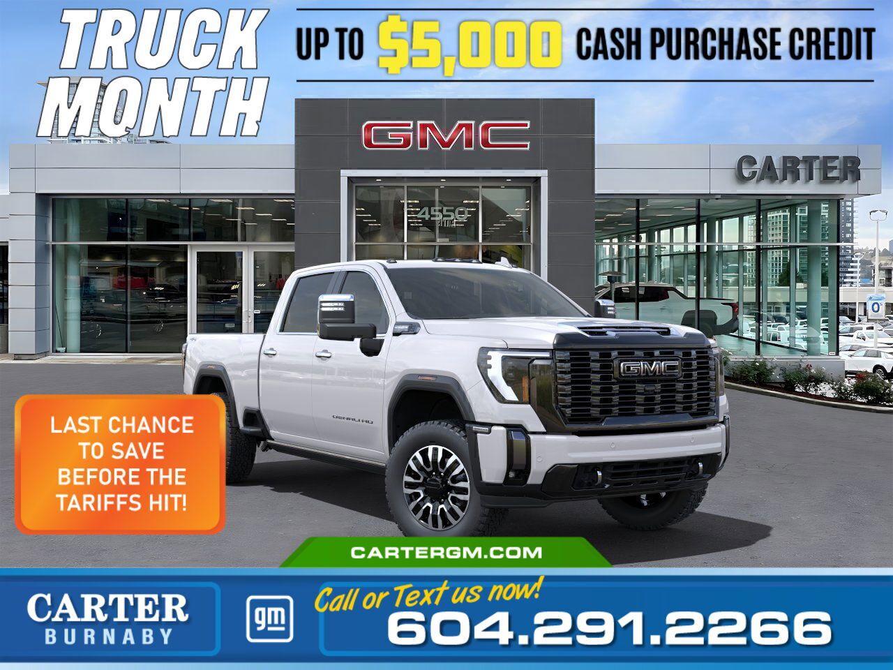 New 2025 GMC Sierra 3500 HD DENALI ULTIMATE 4WD | Alum Wheels/Rear Diff for sale in Burnaby, BC