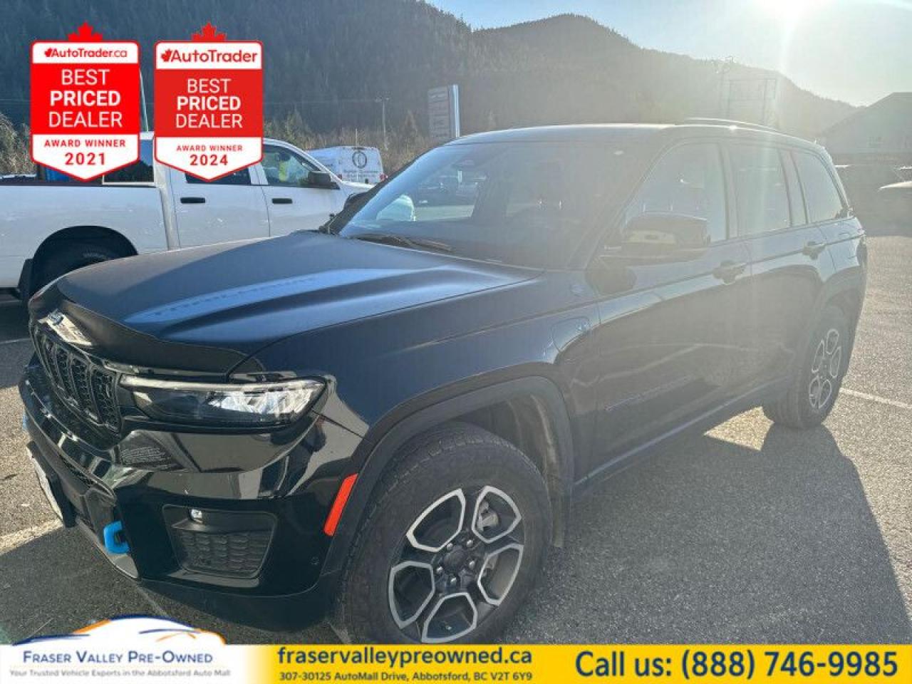 Used 2022 Jeep Grand Cherokee 4xe Trailhawk  $86k MSRP! No PST, One Owner, Local for sale in Abbotsford, BC