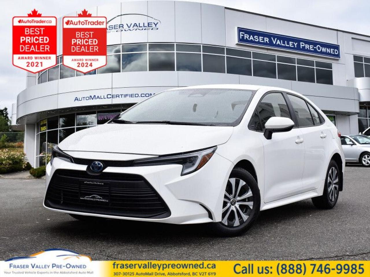 Used 2023 Toyota Corolla Hybrid LE  Nav through Apple CarPlay, Android Auto for sale in Abbotsford, BC