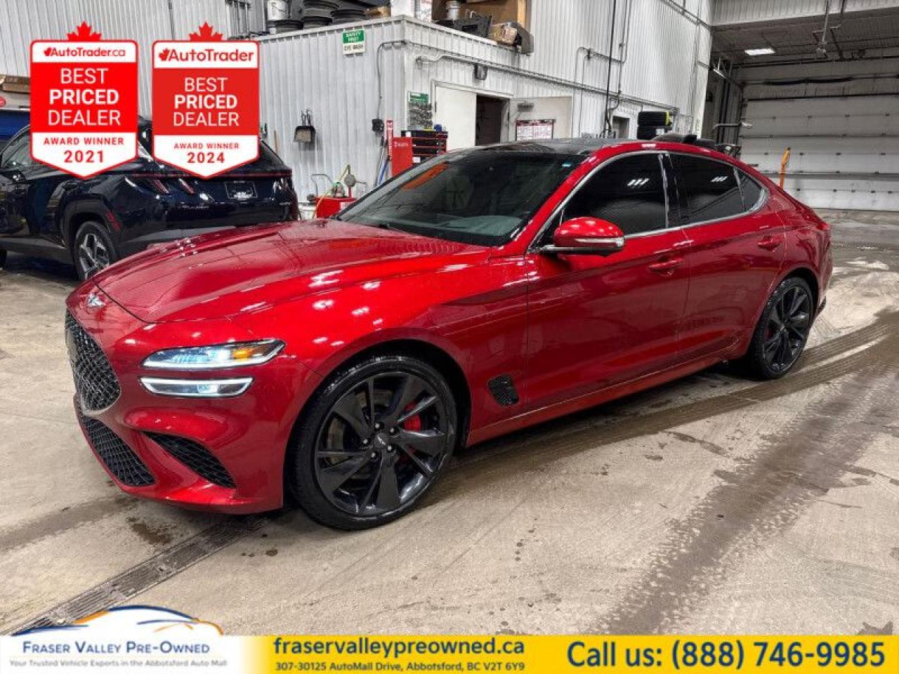 Used 2022 Genesis G70 3.3T Sport  Clean History, Fully Loaded, HUD for sale in Abbotsford, BC